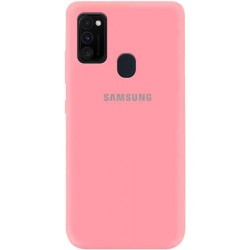 Чехол Original Silicone Case для Samsung A31 Light Pink (17)